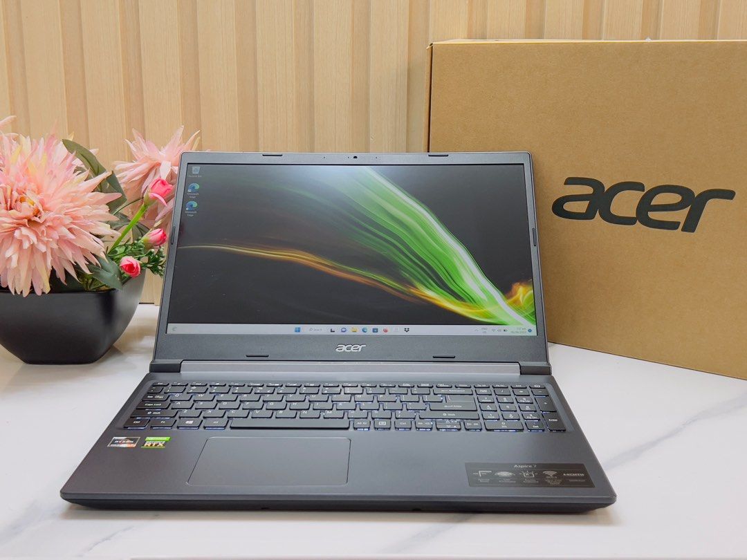 Acer Aspire 7 A715-42G-R9F8 AMD Ryzen 7 5700U 16GB RAM 512GB SSD 1080P ...