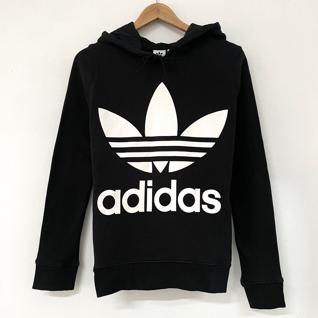 Adidas hoodie discount mens trefoil
