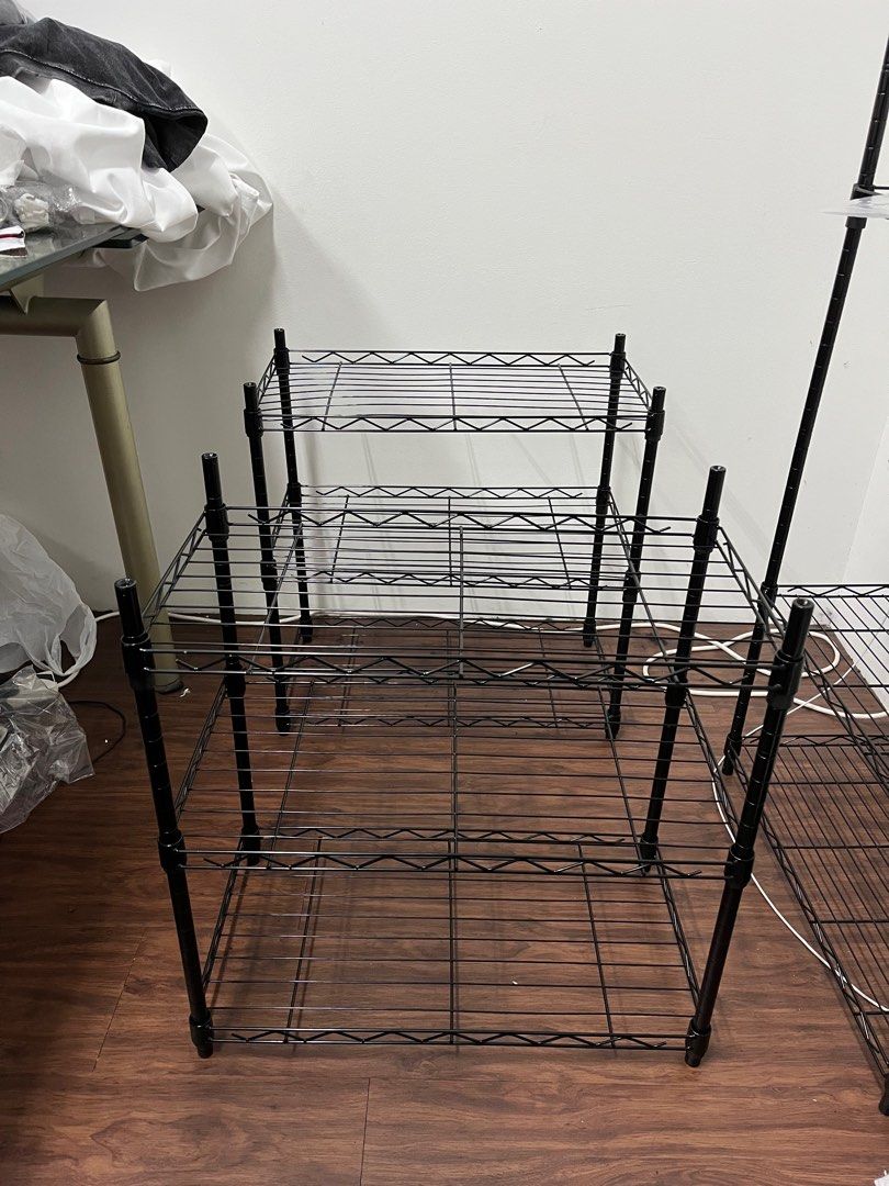 ADJUSTABLE METAL RACK, Furniture & Home Living, Furniture, Shelves