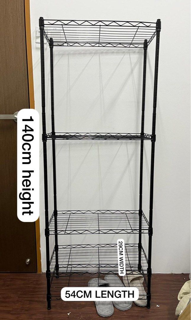 ADJUSTABLE METAL RACK [5 LAYERS], Furniture & Home Living, Furniture