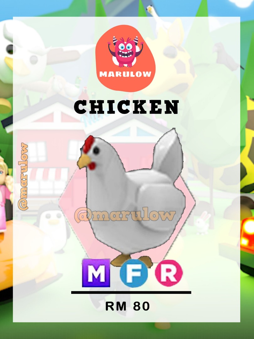 Adopt Me Chicken MFR ( Roblox ), Video Gaming, Gaming Accessories, InGame Products on Carousell