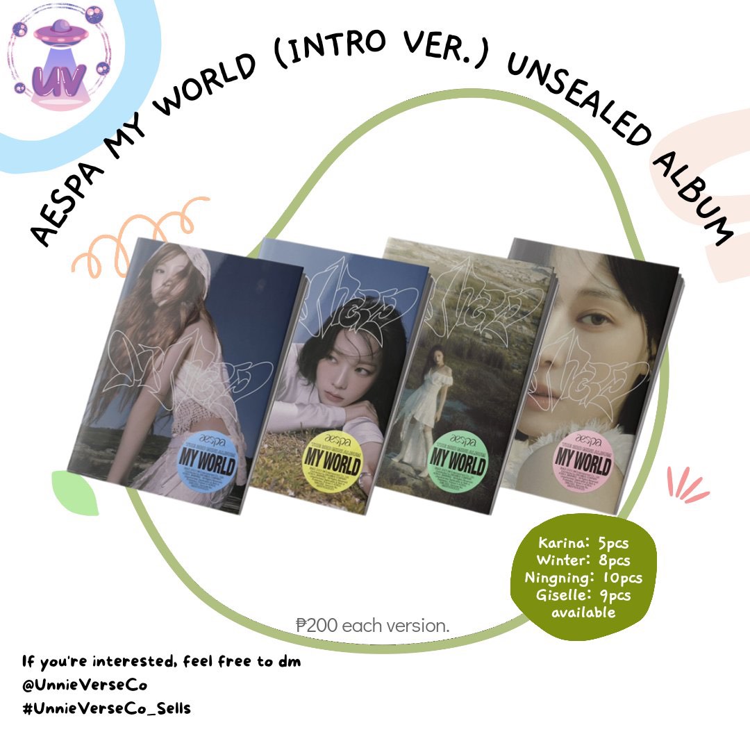 AESPA MYWORLD INTRO VERSION UNSEALED ALBUM on Carousell