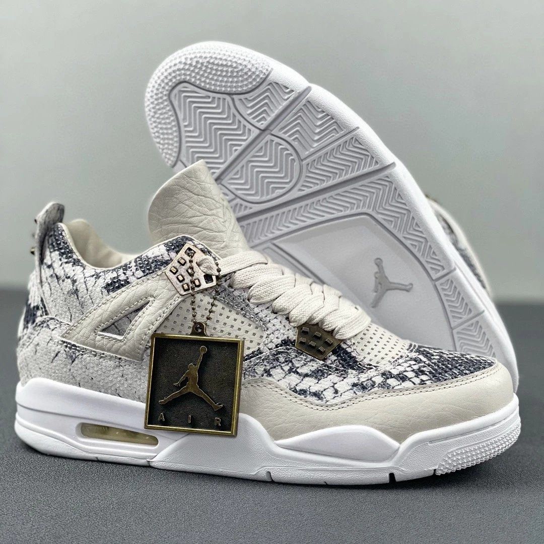 Air jordan 4 shop white snake