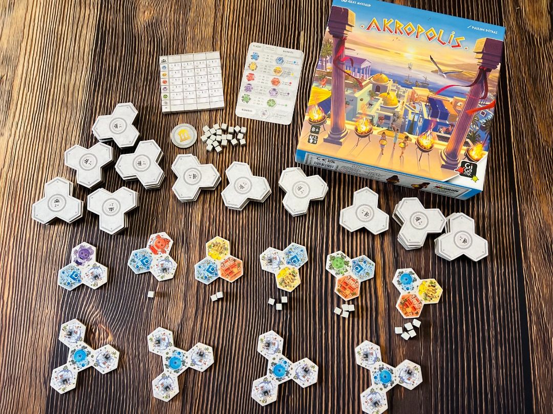 Akropolis (Original Board Game) Tile Placement Game By Gigamic, Hobbies