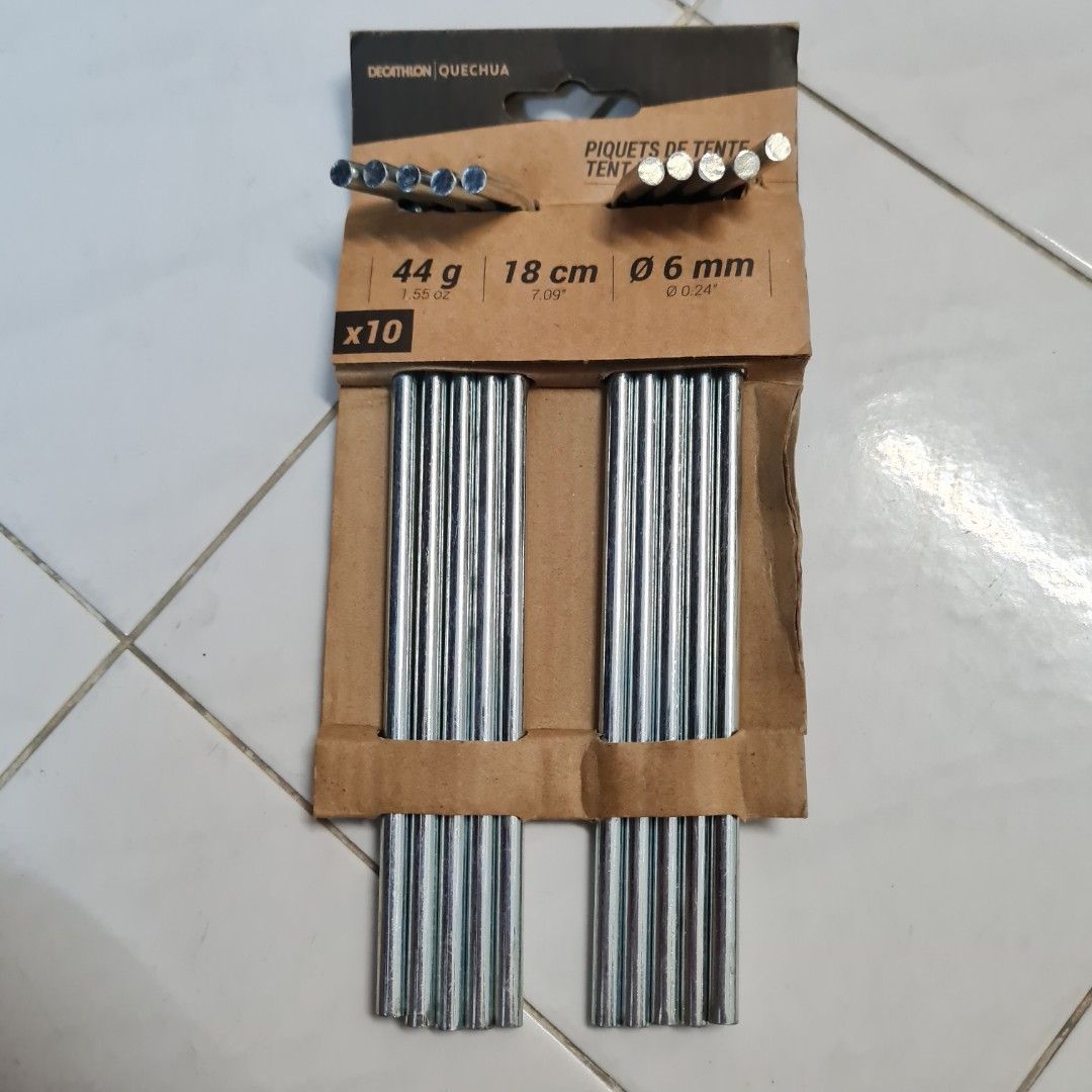 All New Decathlon Tent Peg, Sports Equipment, Hiking & Camping on Carousell