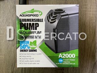 AQUASPEED SUBMERSIBLE PUMP A2000/A3000/A4000/A5000/A6000 FOR AQUARIUM AND FISH TANK