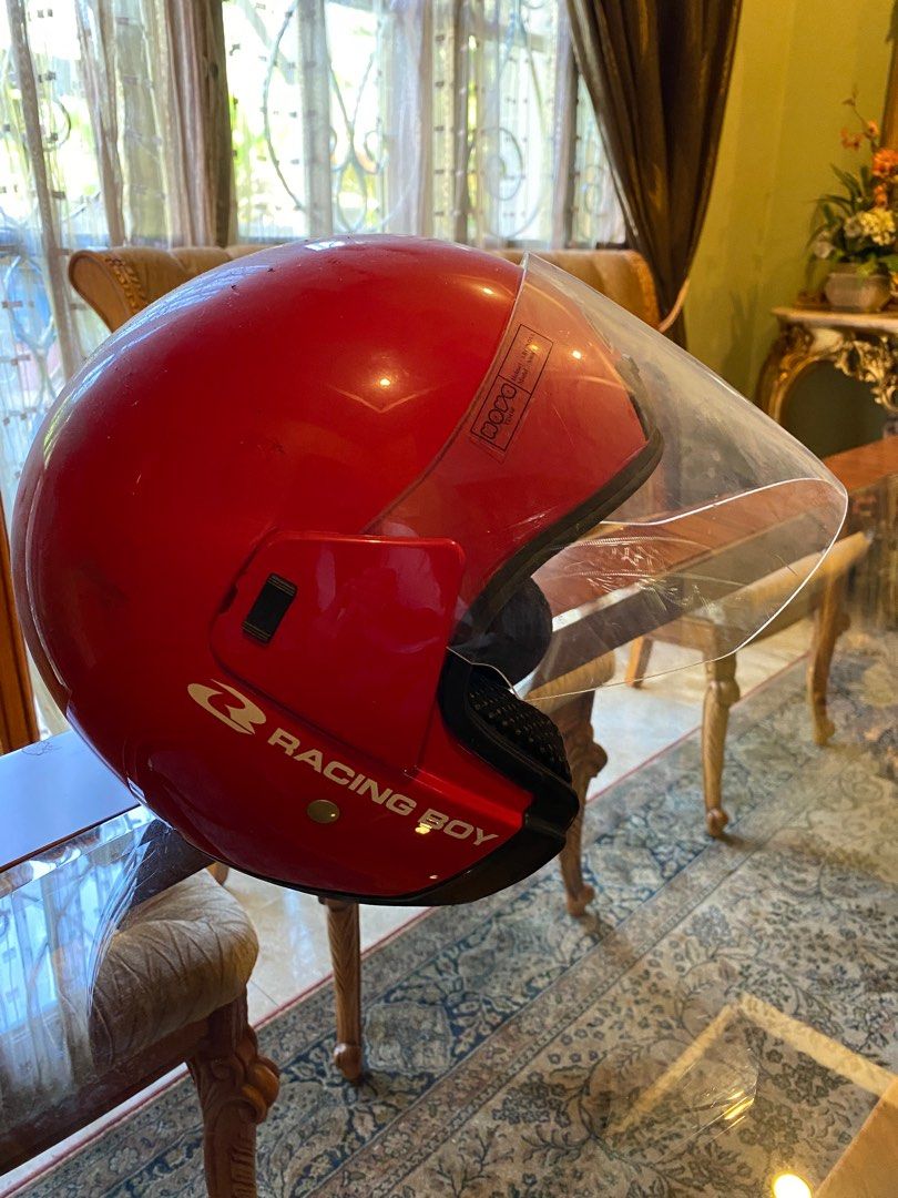 Racing deals boy helmet