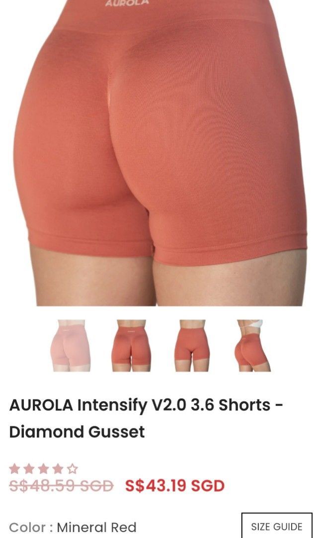 Aurola Intensify Amplify Seamless Scrunch Shorts XS, Women's Fashion,  Activewear on Carousell