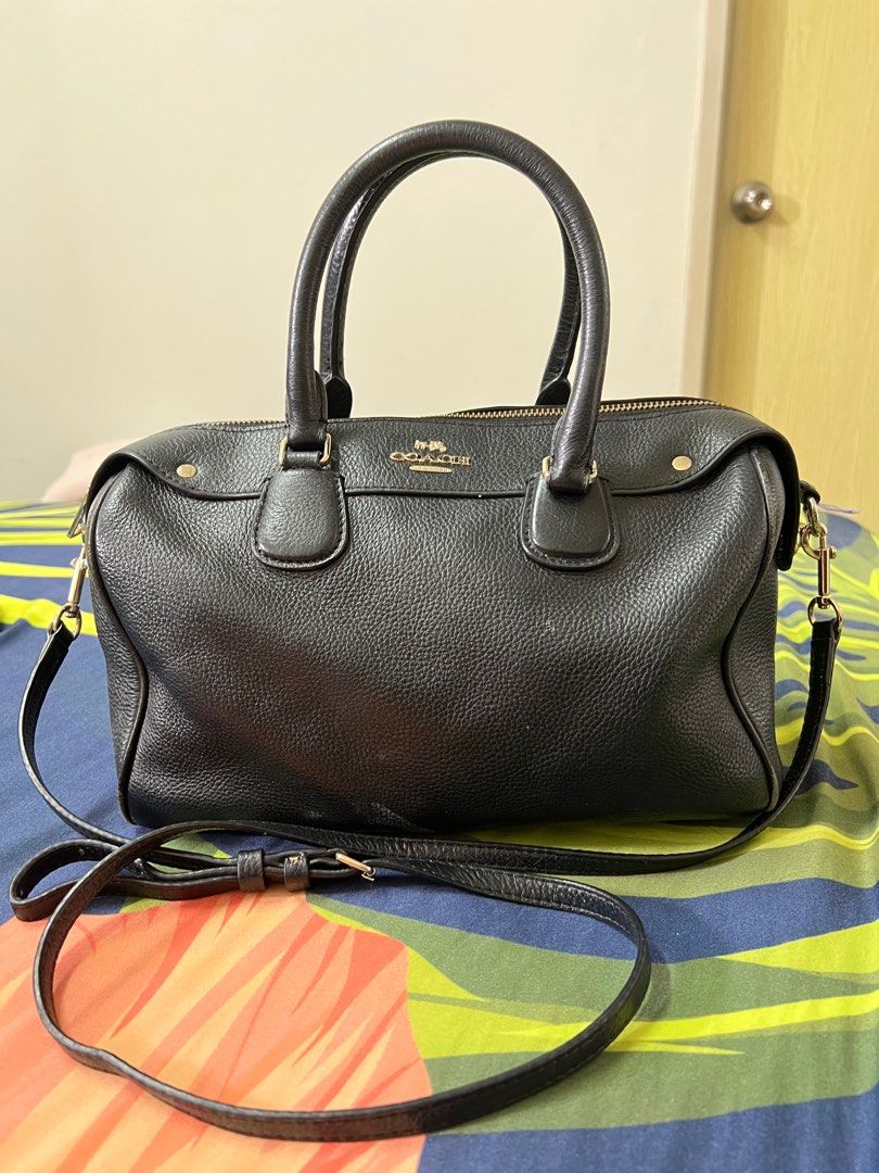 Authentic Coach Mini Bennett Pebble Leather Speedy Bag, Women's Fashion,  Bags & Wallets, Purses & Pouches on Carousell