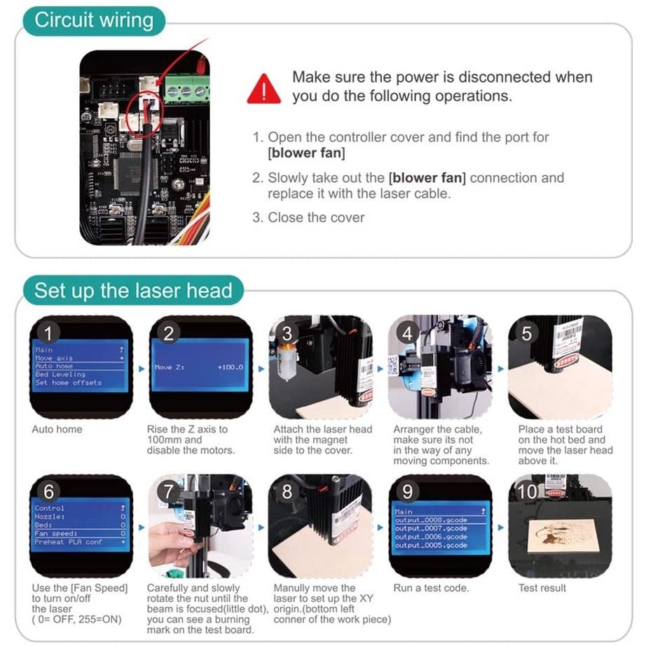 Authentic Creality Engraving Laser Head Kit, Computers & Tech, Printers ...