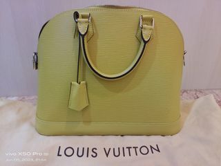 LOUIS VUITTON Blue Nuit Monogram Alma MM, Luxury, Bags & Wallets on  Carousell