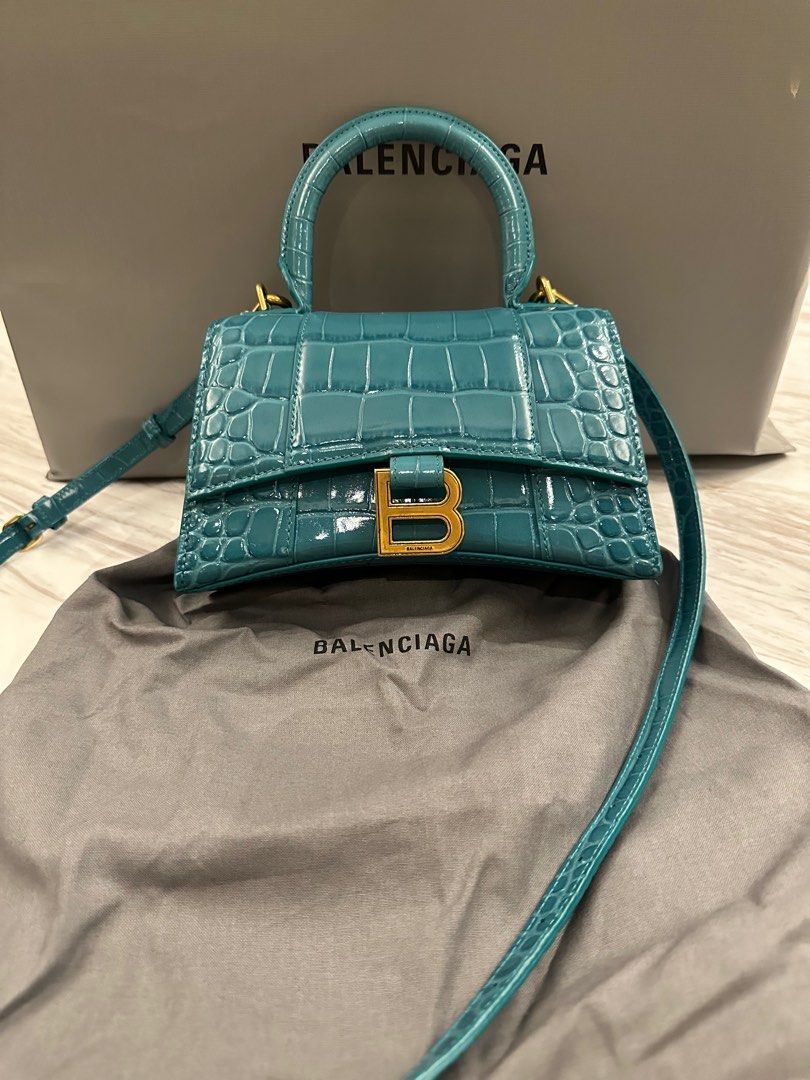 Balenciaga Hourglass Small Hand Bag in Pink 100% Authentic