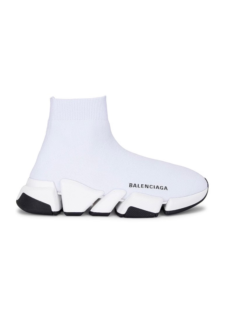 All white balenciaga speed trainer online