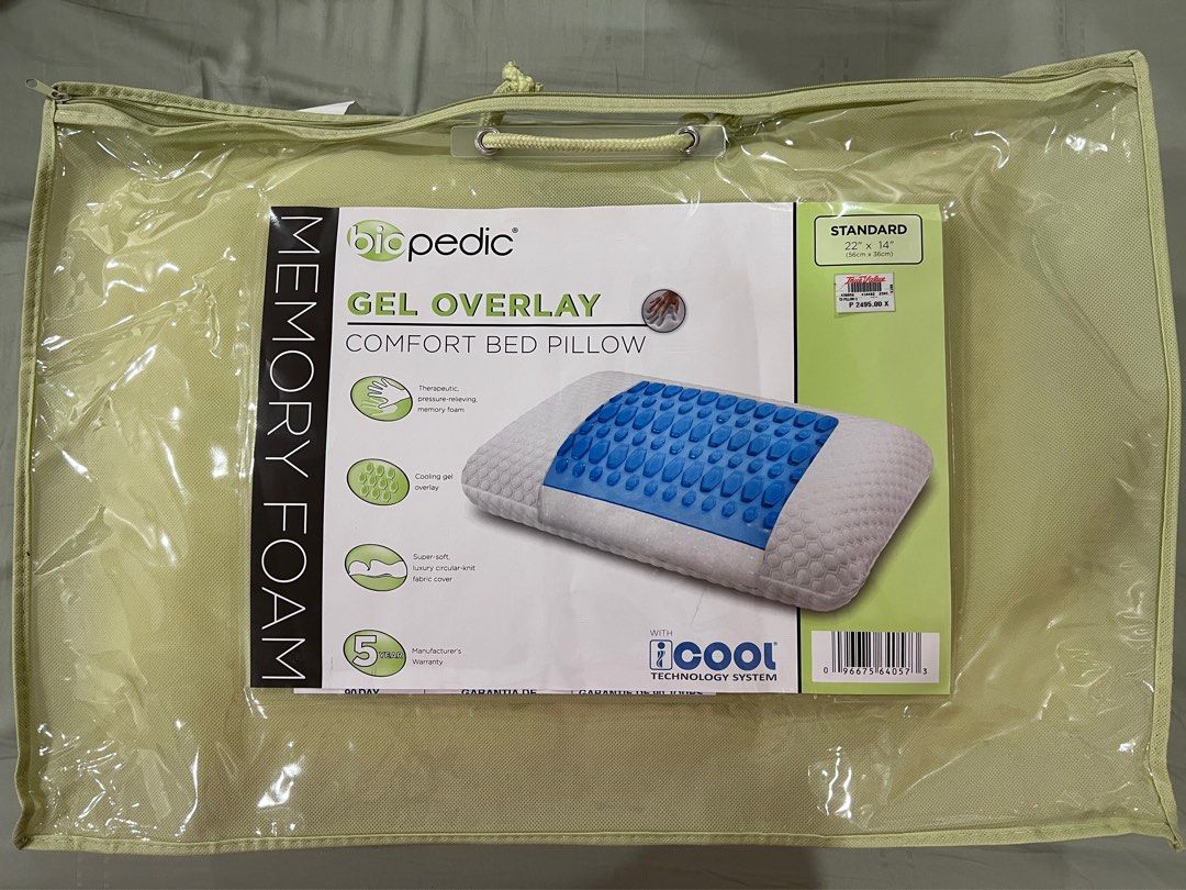Soft tex biopedic cooling gel pillow discount