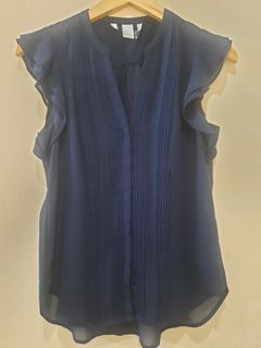 Blouse biru dongker