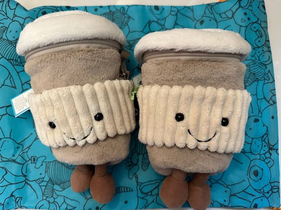 Bnib jellycat coffee to go bag, Hobbies & Toys, Toys & Games on Carousell