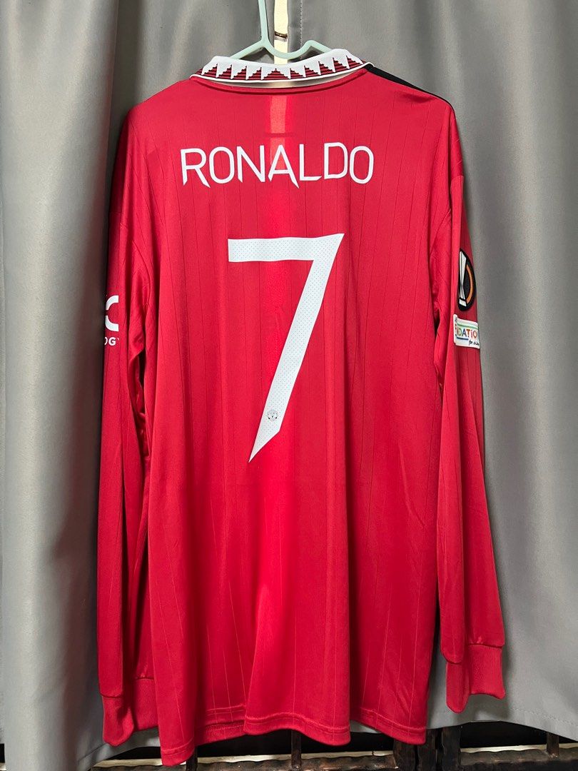 Adidas Manchester United Away Shirt 2022-2023 with Ronaldo 7 Printing