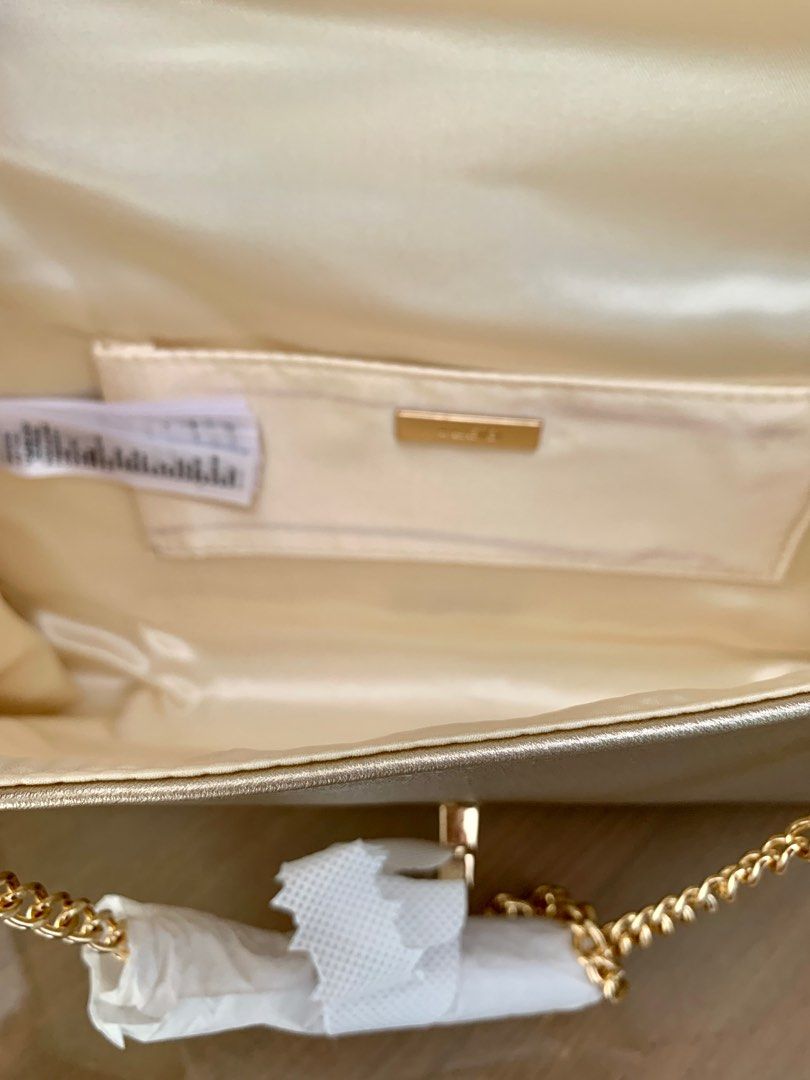 Brand New Aldo gold purse tas emas kondangan party dompet pesta upacara