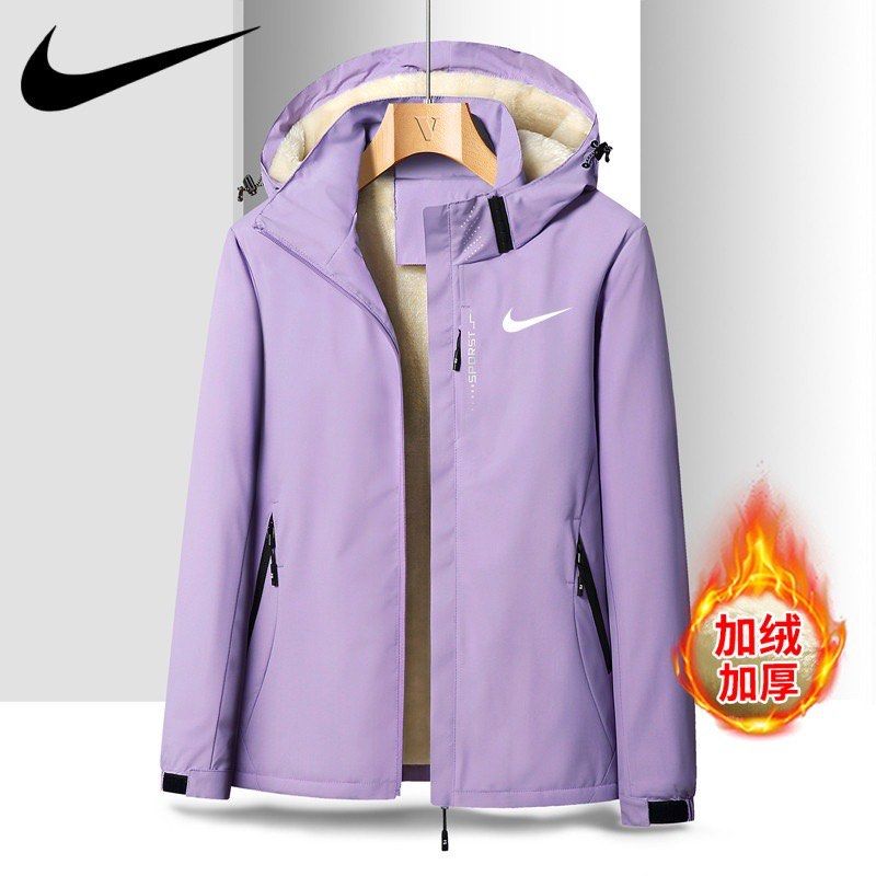 Purple nike top rain jacket