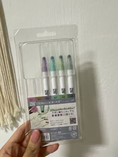 Zig Clean Color DOT Single-Ended Marker Set of 6, Mild Smoky Colors