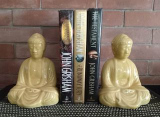 Buddha Ceramic Book Ends