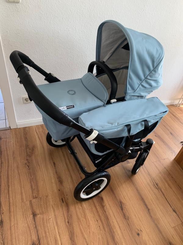 Bugaboo donkey 2 with seat and bassinet (Category: Strollers) located in Paranaque City. Submitted by marchesa (Listing ID 1235765518, Image 3). Description: Complete set like new Can be converted to duo Seat and bassinet For double seat you need to buy an extra seat For mono seat/ bassinet with basket Favorite baby buy Rare color Complete set with rain covers .