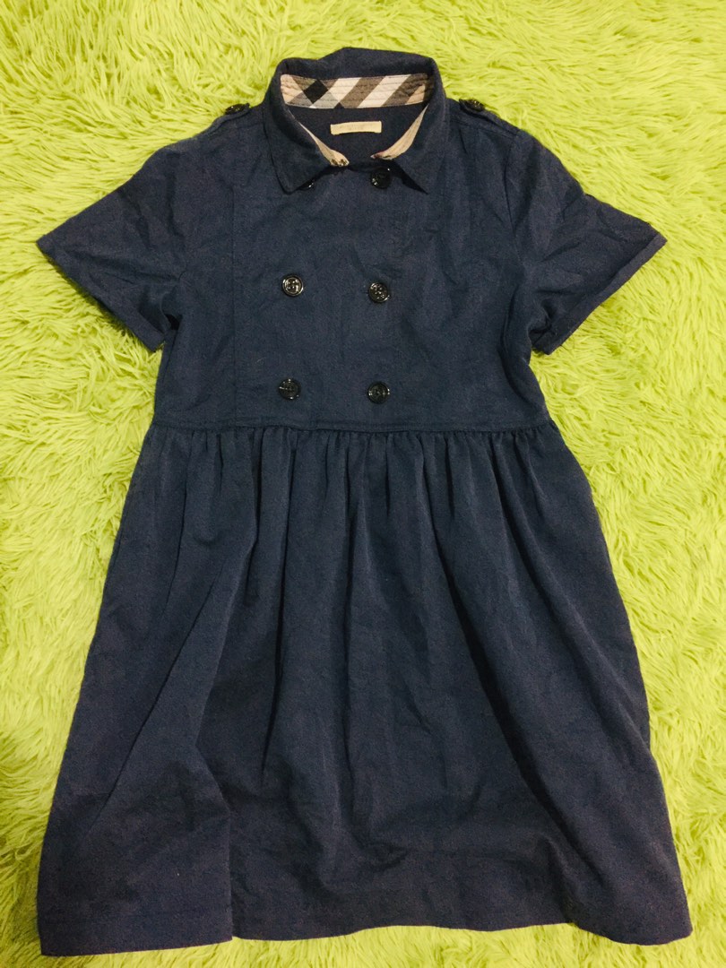 Burberry navy dress clearance