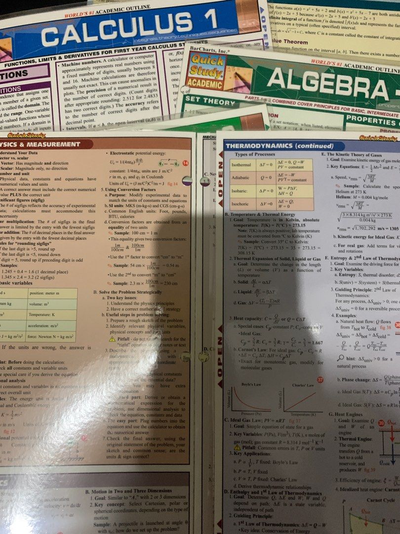 Calculus, Physics, and Algebra Reviewers (Category: Textbooks) located in San Mateo. Submitted by gypcccx (Listing ID 1235768239, Image 3). Description: Selling laminated reviewers for Calculus 1&2, Algebra Part 1&2, and Physics 📌Essential tool for upcoming SHS Students 📌Bought from Jarir Bookstore in Saudi 📌RFS: Decluttering.