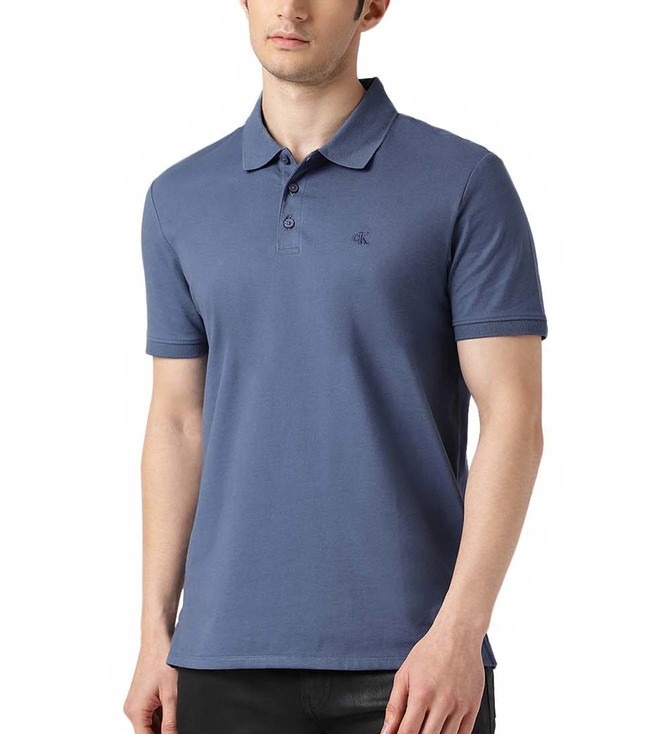 Calvin klein blue polo shirt top