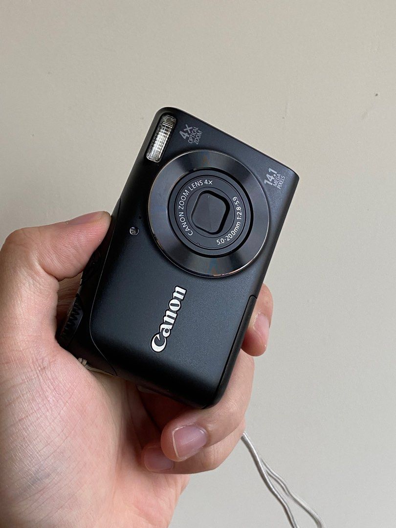 Canon PowerShot A2200 黑色有盒輕便數位CCD隨身相機, 相機攝影, 相機