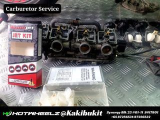 CARBURETOR SERVICE & DYNOJET INSTALLTION-HONDA CB400/SUPER FOUR/VTEC