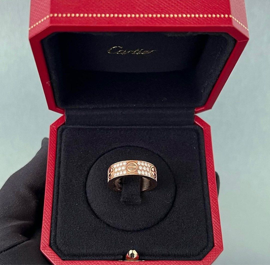 Cartier love ring full on sale diamond