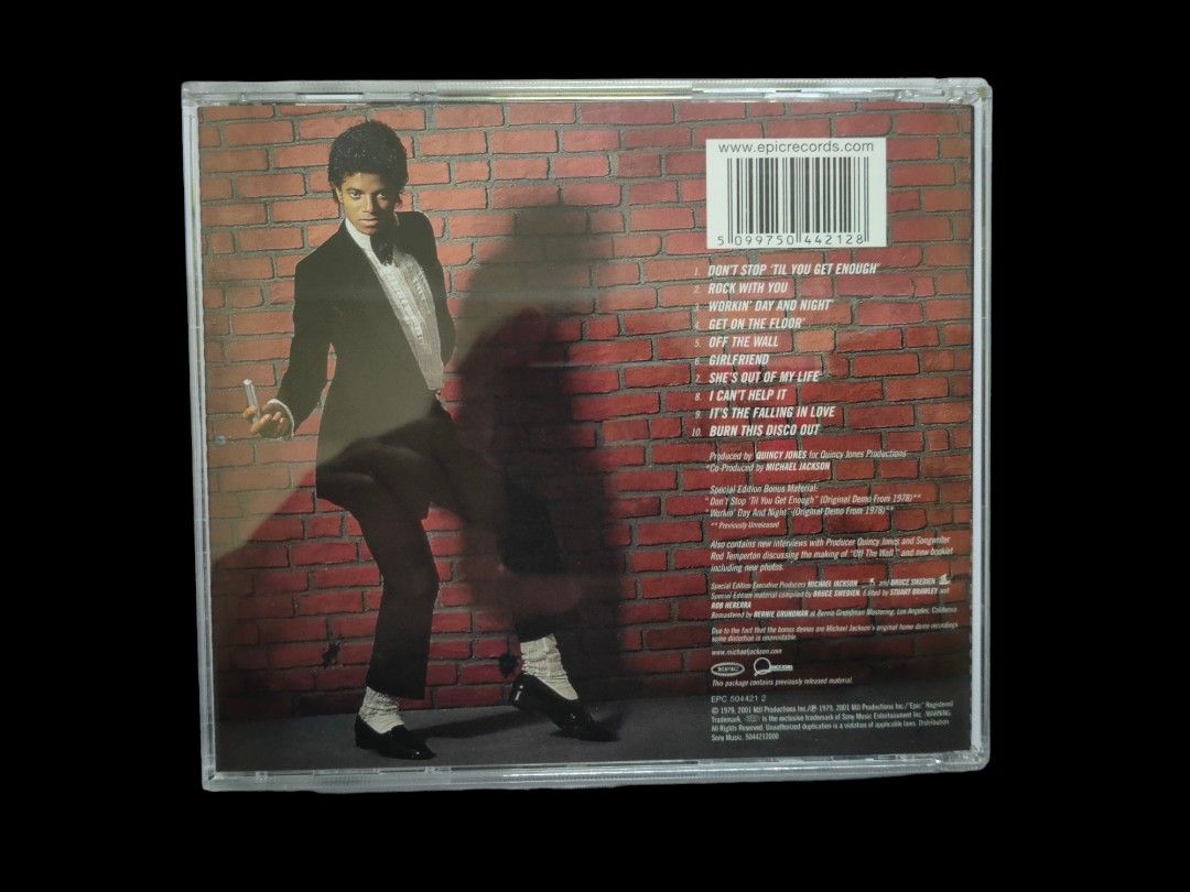 Michael Jackson OFF THE WALL CD