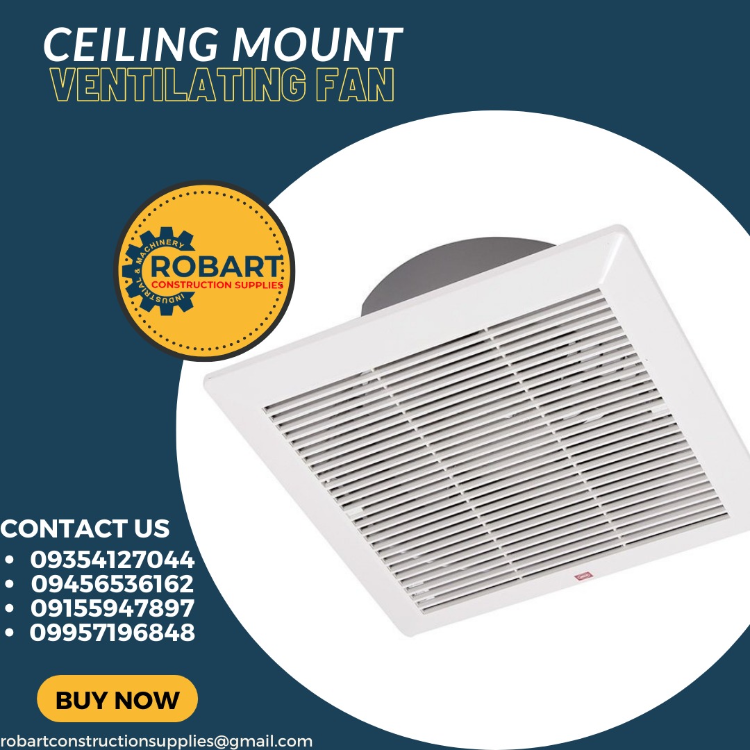 Ceiling Mount Ventilating Fan, Commercial & Industrial, Construction