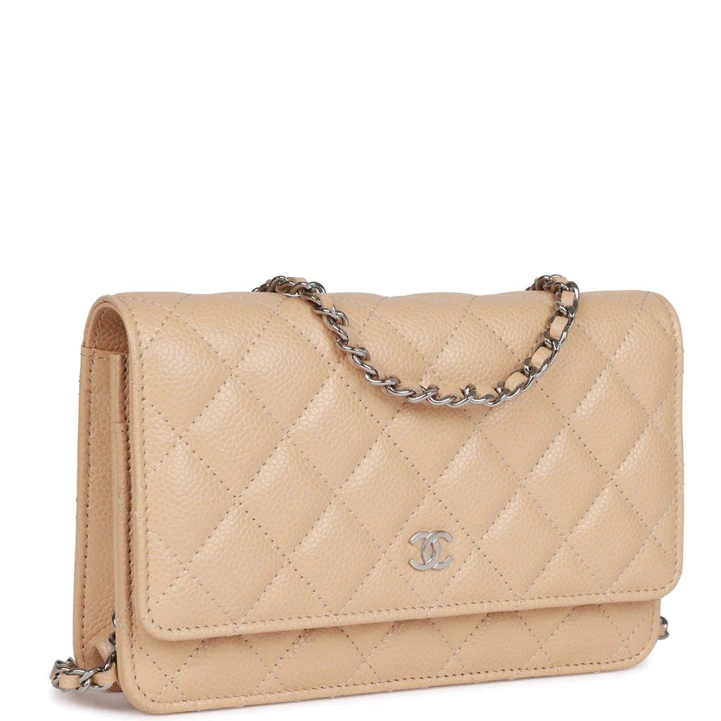 Chanel 2023 Beige WOC SHW, Luxury, Bags & Wallets on Carousell