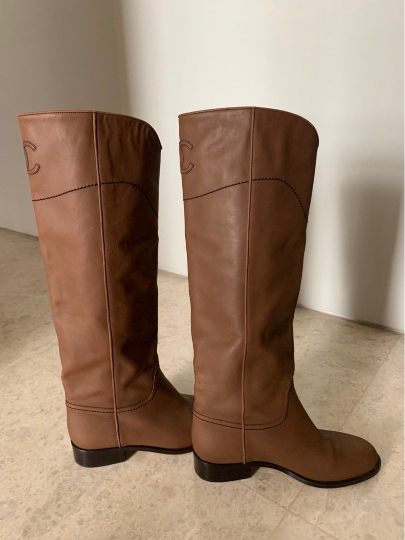 Chanel ascot riding best sale boots