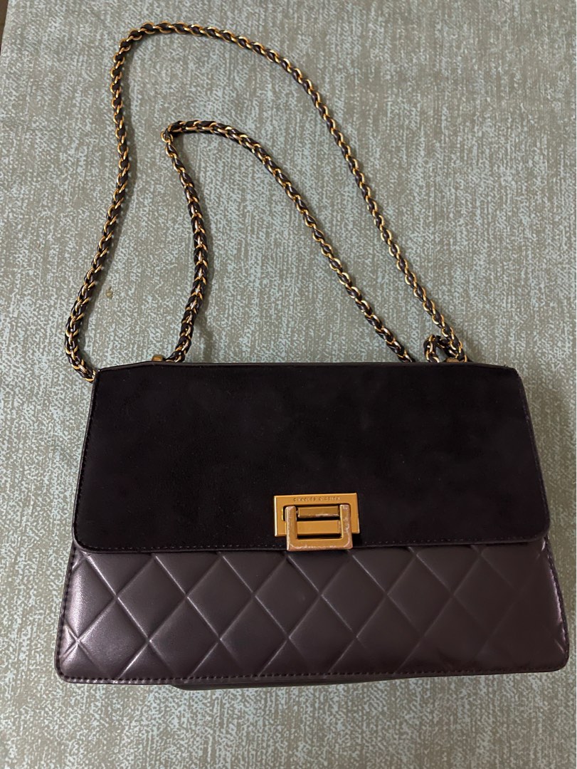 CHARLES KEITH BLACK HANDBAG FREE POSTAGE Women s Fashion