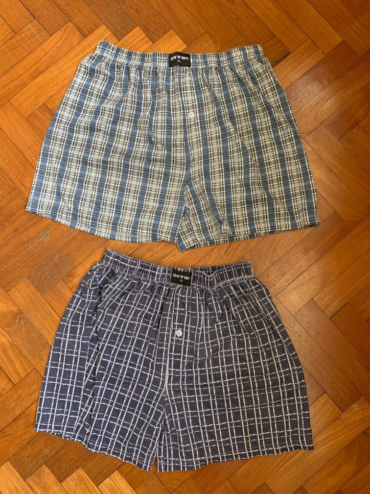 Checkered top boxer shorts