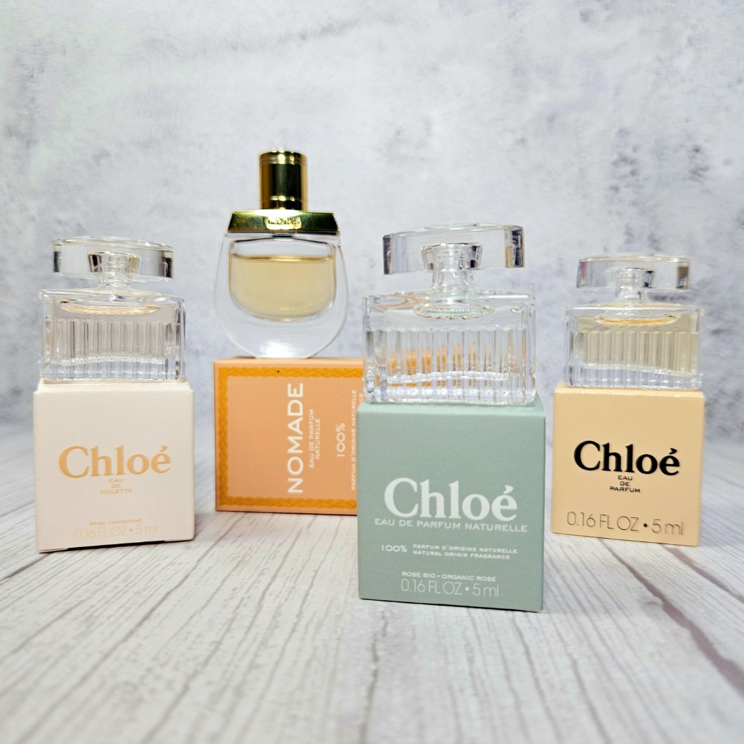 CHLOE 4 PCS MINI SET: NOMADE 0.16 EAU DE TOILETTE + 0.16 ROSE