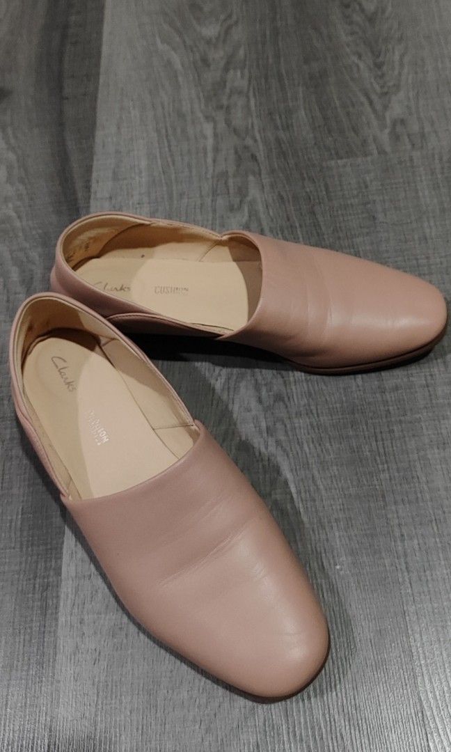 Clarks pure shop tone leather loafers