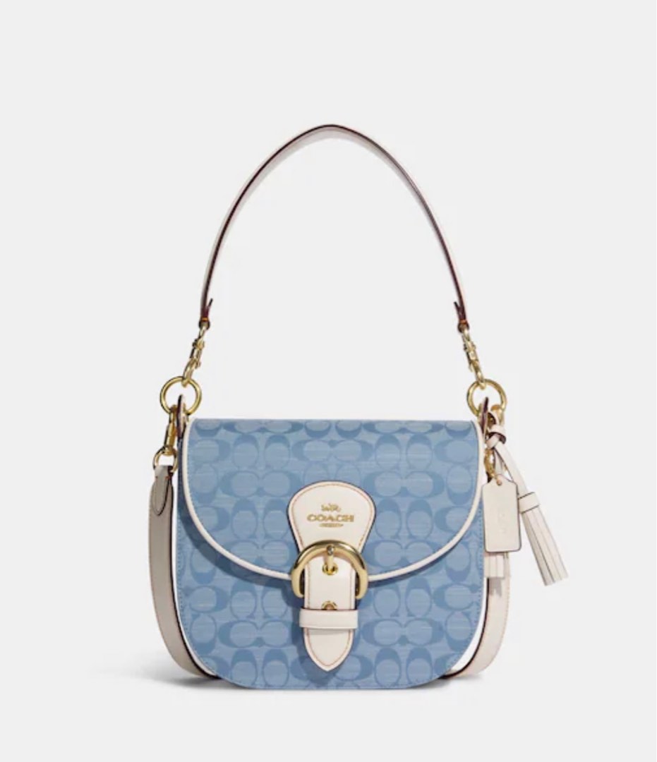 kleo carryall in signature chambray