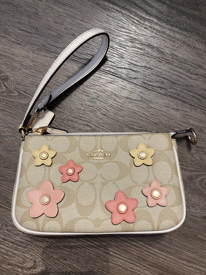 Coach Floral Large Wristlet