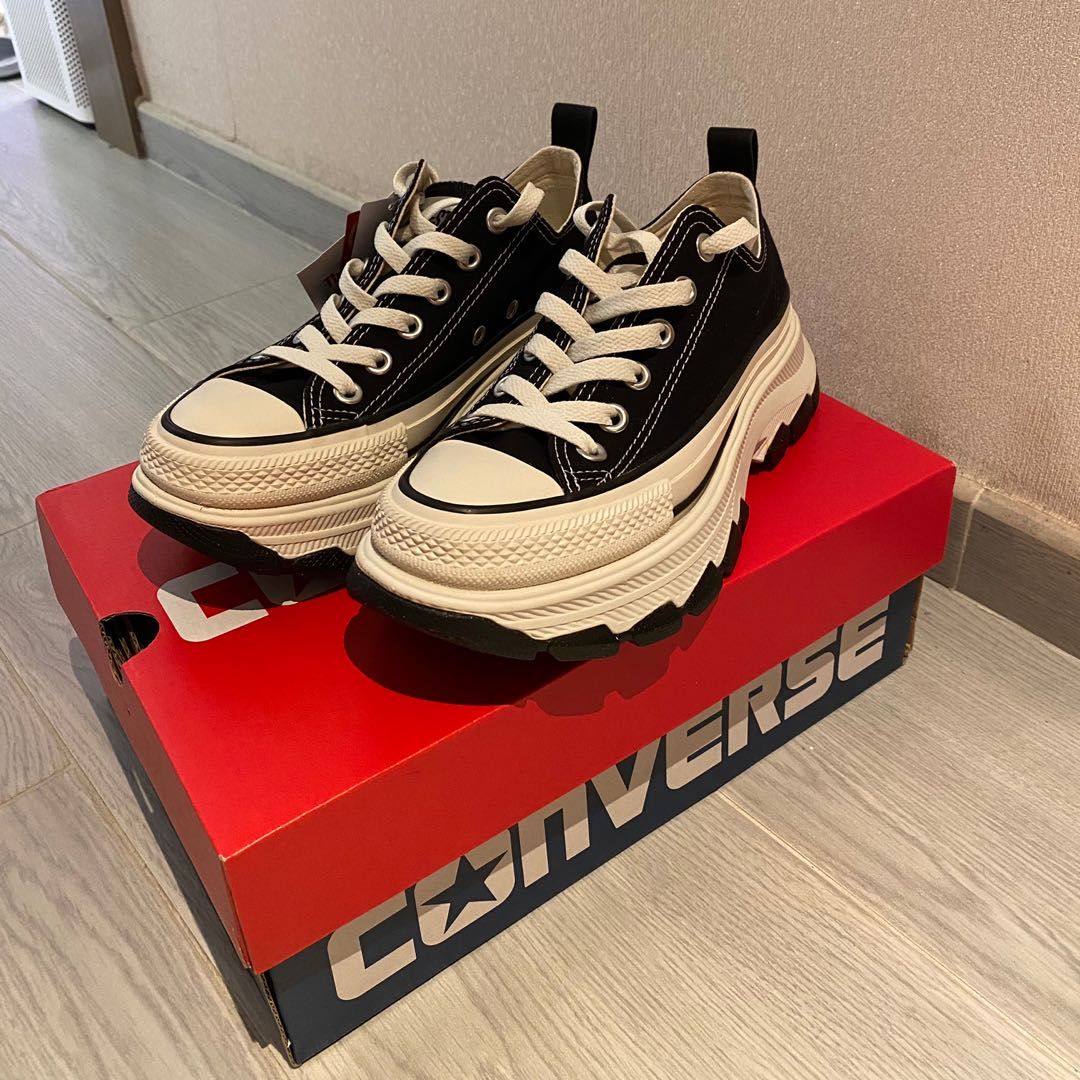 Converse All Star 100 Trekwave OX Black, 男裝, 鞋, 波鞋- Carousell