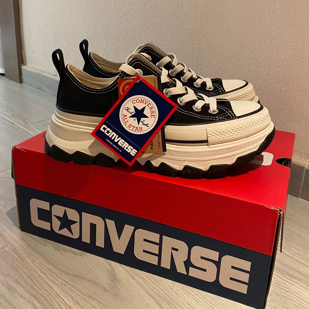 Converse All Star 100 Trekwave OX Black, 男裝, 鞋, 波鞋- Carousell