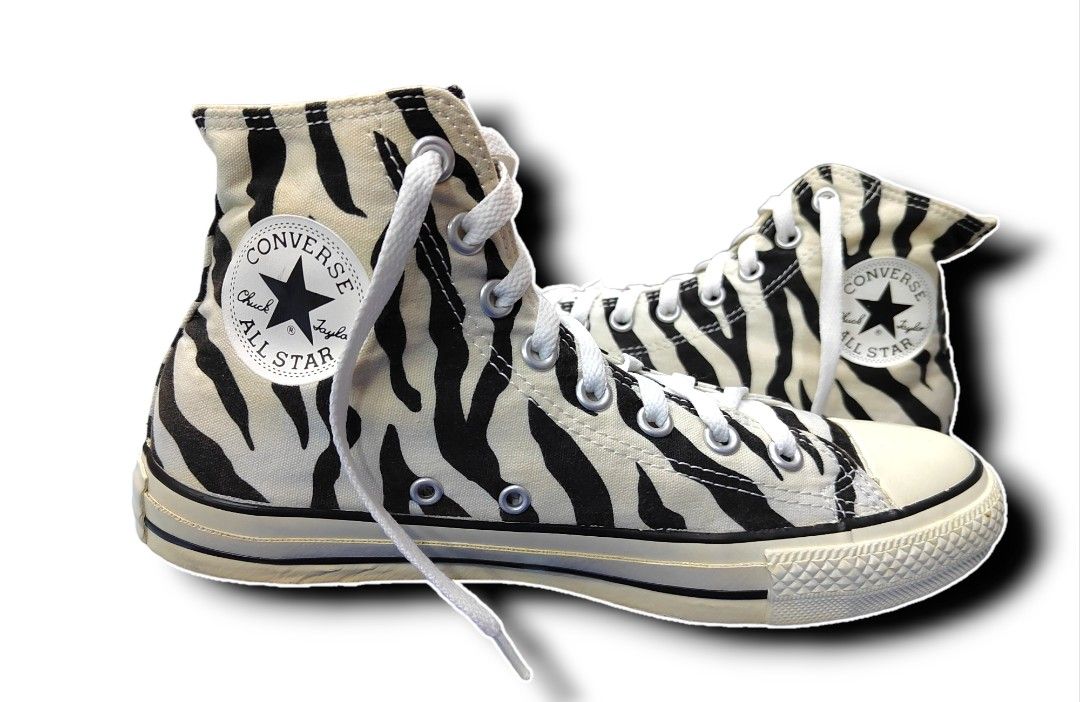Converse chuck taylor zebra 7.5uk