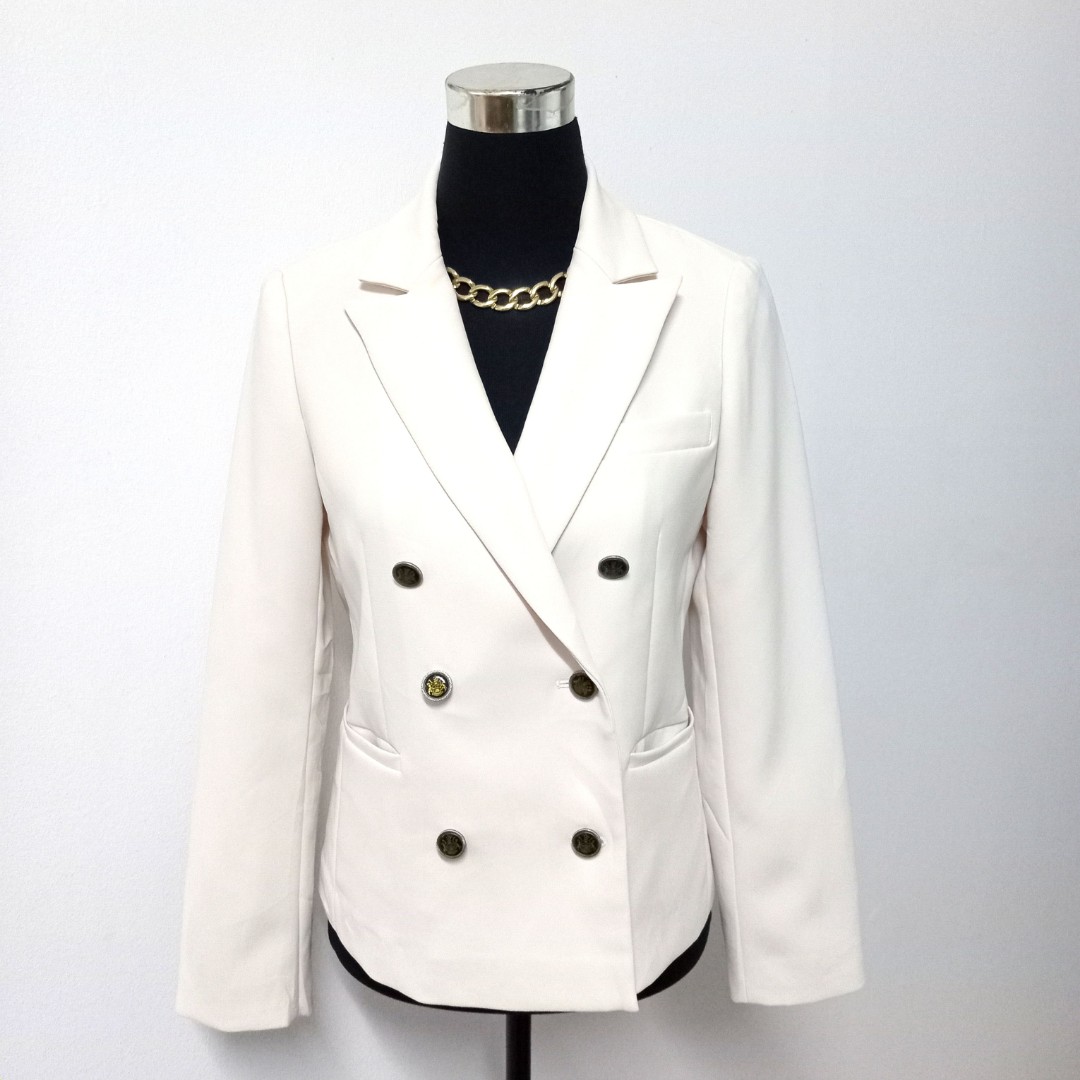 Cream Blazer on Carousell