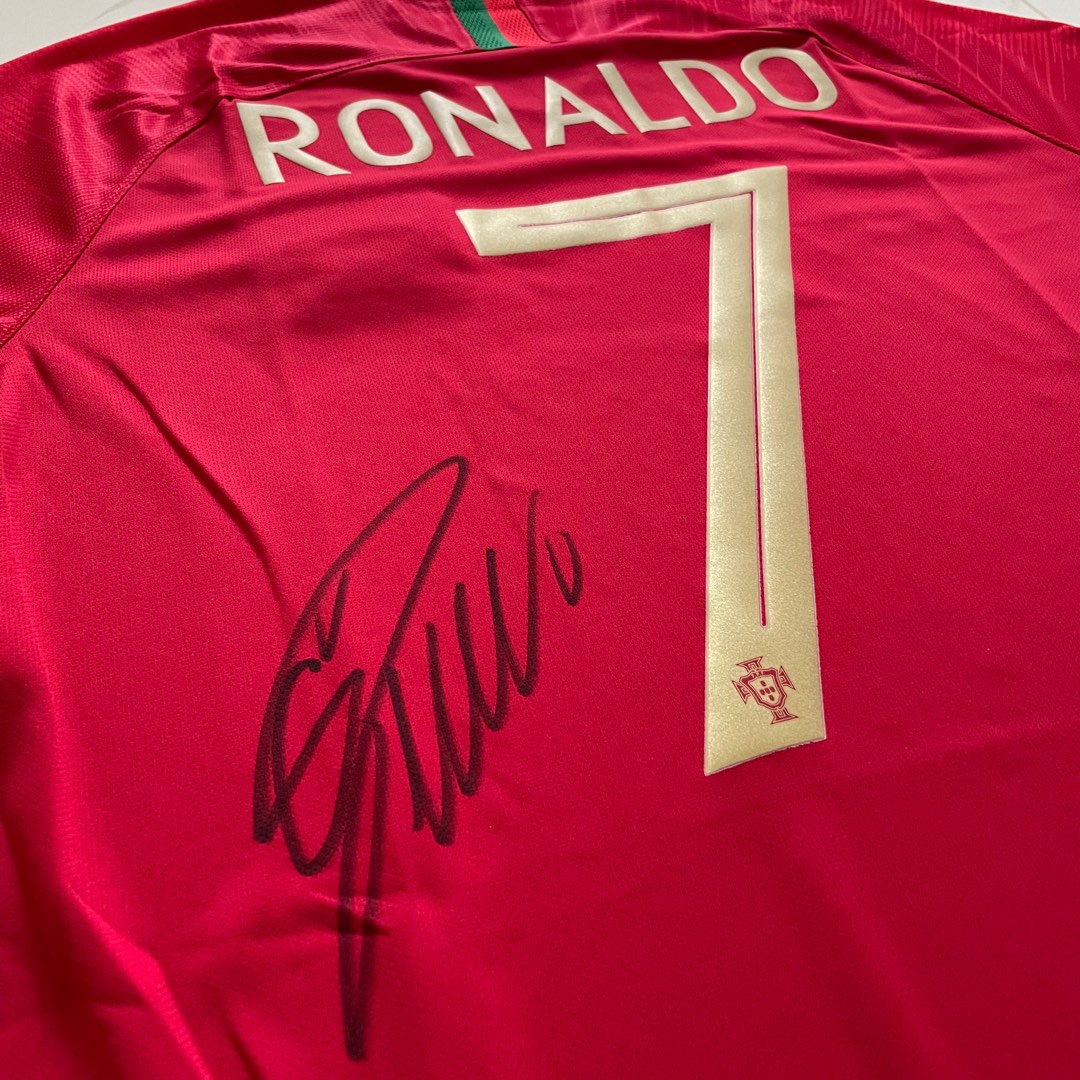 Cristiano Ronaldo Portugal 2018 Home Signed / Autographed Jersey