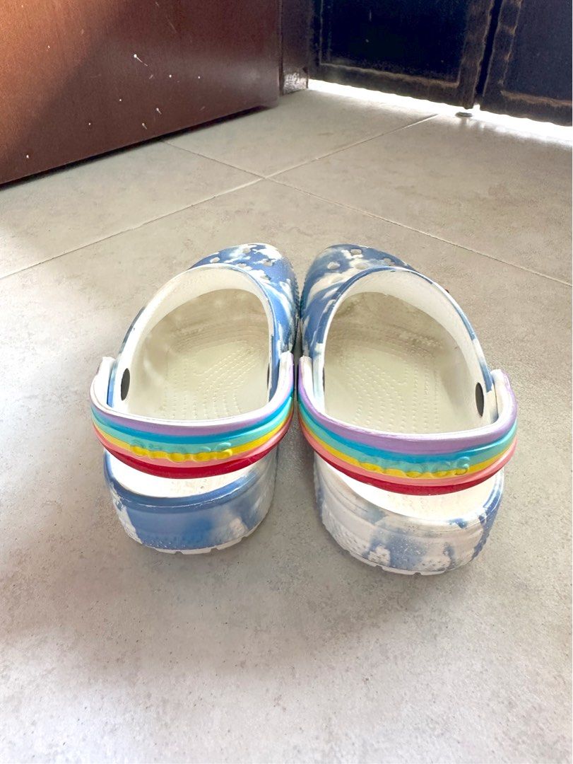 Rainbow clogs clearance
