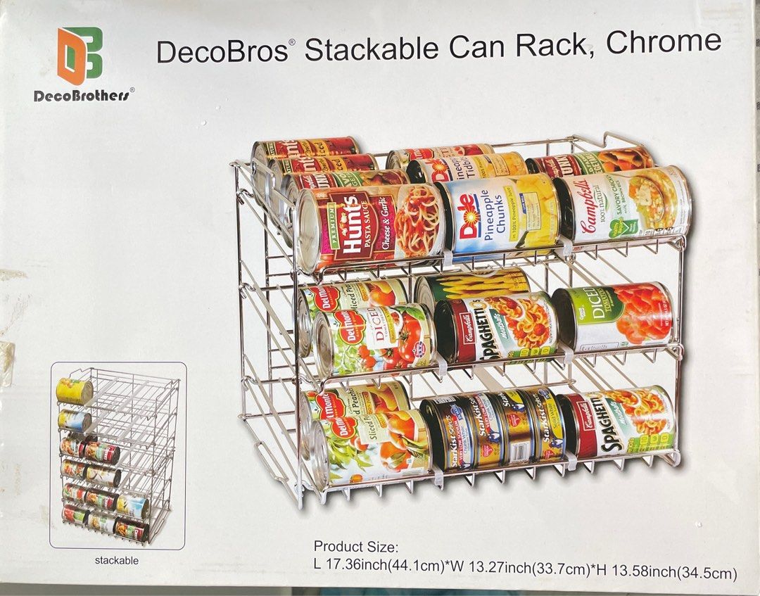 Decobros stackable can rack, Furniture & Home Living, Kitchenware