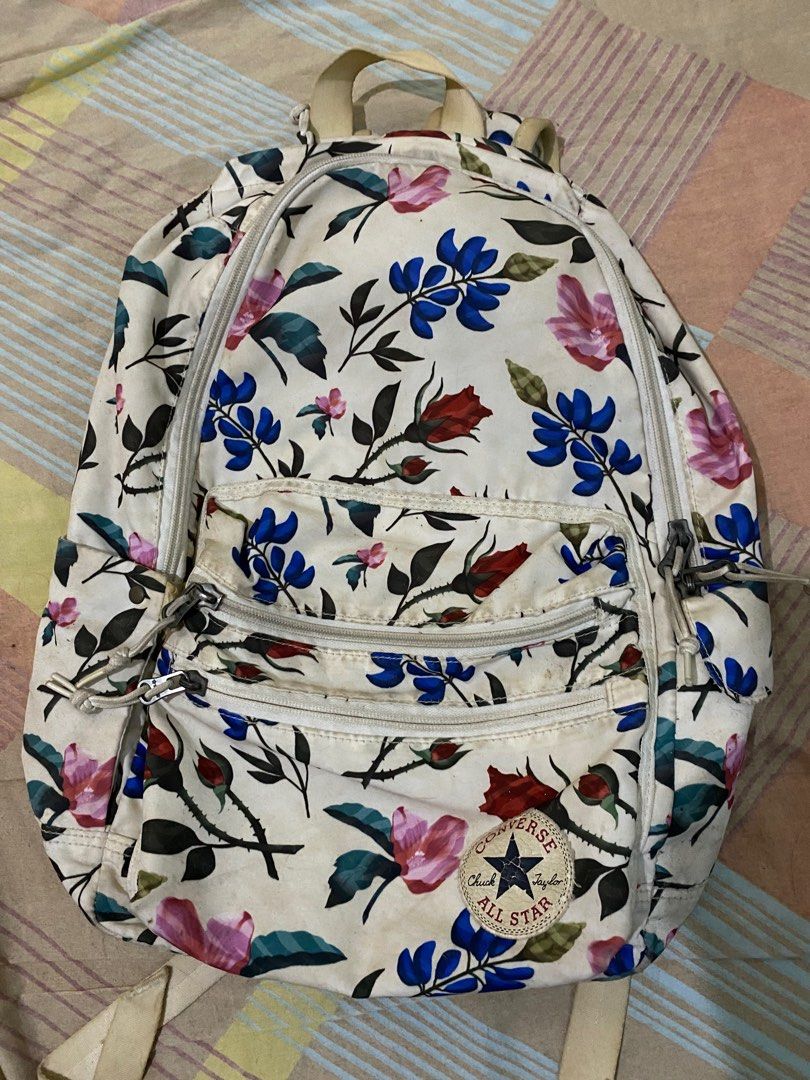 Converse floral backpack new arrivals